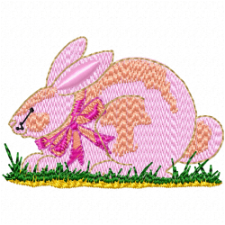 Rabbits Embroidery Design 3 Rabbits Embroidery Design 3